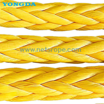 12 нитей UHMWPE Dock Mooring Line с использованием полых тканей для крепления / буксировки / стыковки